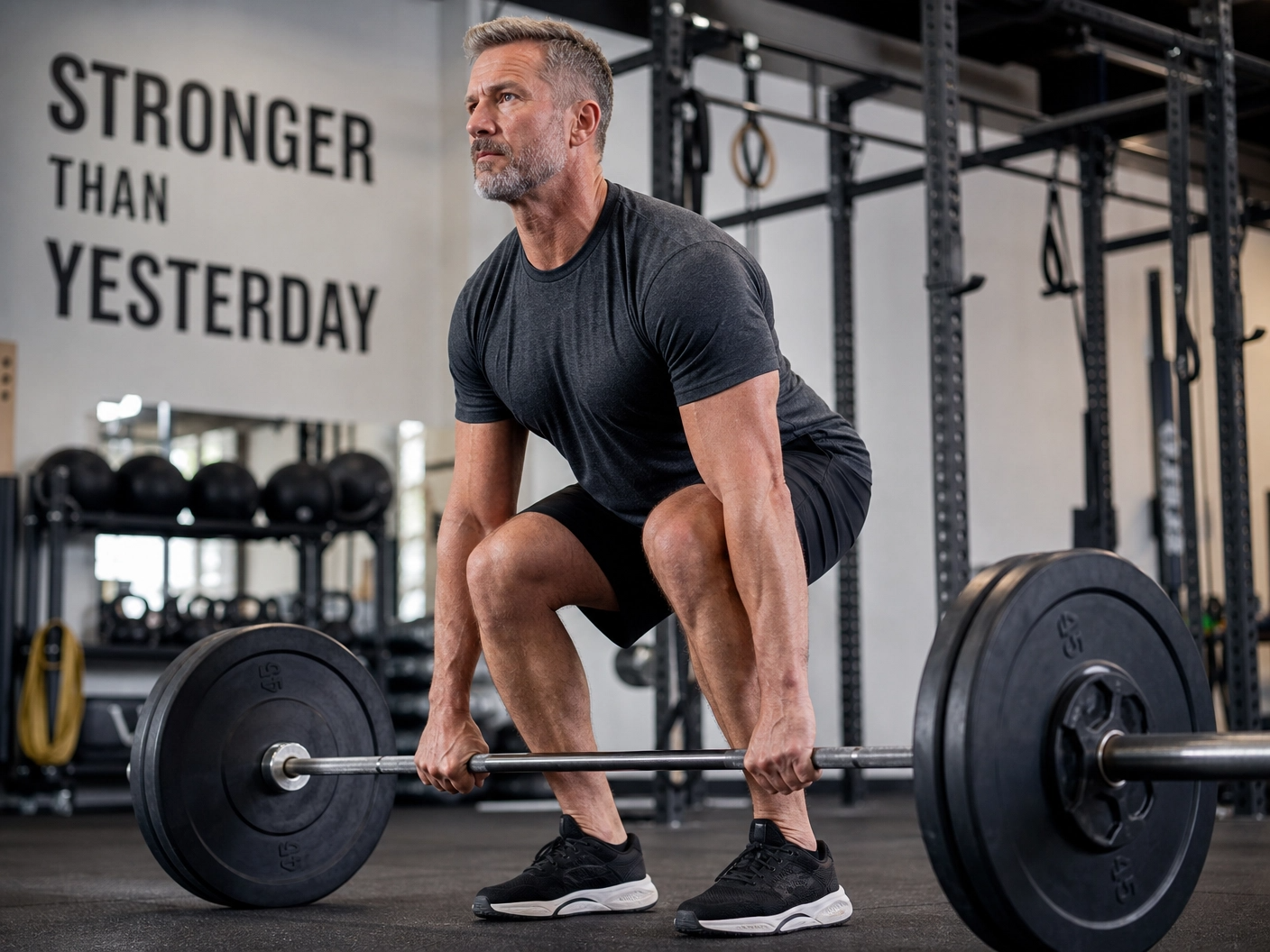 Exercício de força para saúde masculina após os 40 anos
