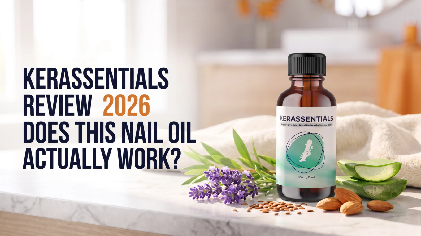Kerassentials topical nail oil bottle, honest 2026 review